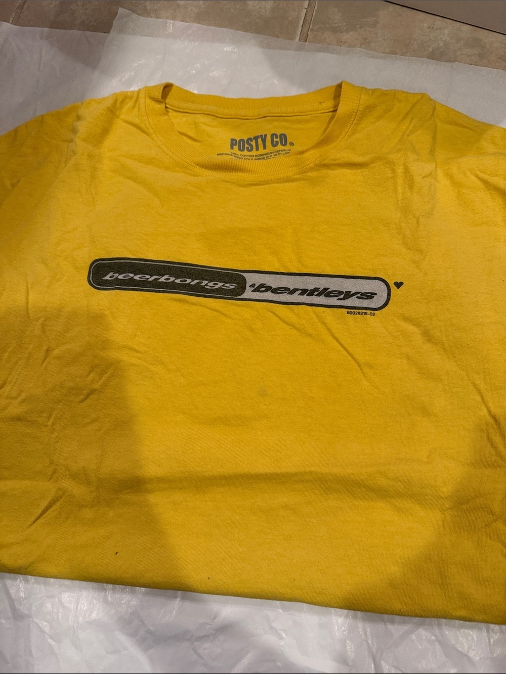 Posty Co. Yellow Graphic Short Sleeve Tee